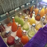 朝食の生ジュース。美味しい