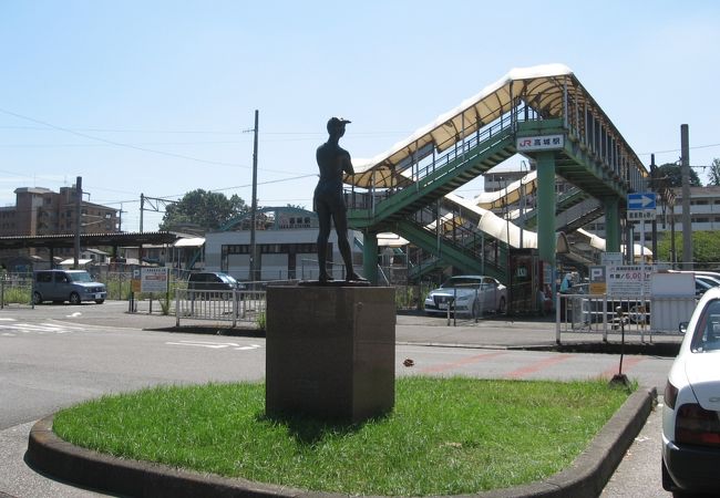 サッカー場最寄り駅ですが、今はさびしくなってきた