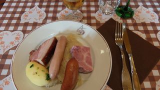 『シュークルート』はおいしかったです