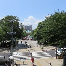 弁天堂へ続く道