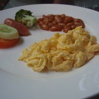 スクランブルエッグは、こんな感じ。