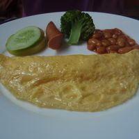 オムレツは、こんな感じ。