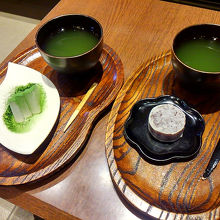 和菓子とお茶のセット(二人分)