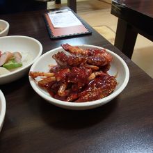 おかずに出てきたケジャン。