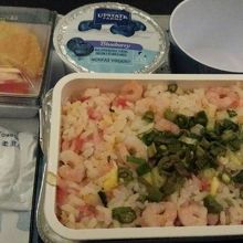 機内食?