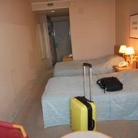 手前にリビングセットがあり広い部屋