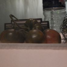 店のシンボル青トマト