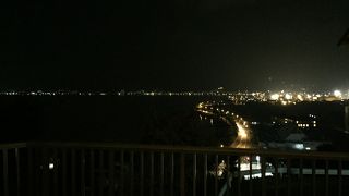 諏訪湖の夜景もなかなかおつです。