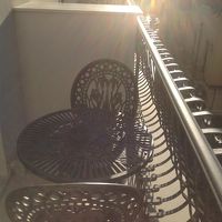 ちょっと狭いけど、十分寛げる、ベランダ。