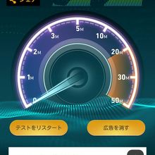 無料Wi-Fiはやや遅め