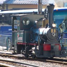 営業を終えた坊ちゃん列車