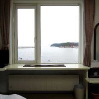 海側和室の窓の眺め