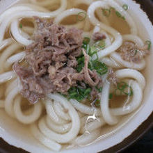 かけうどん190円＋特盛牛肉200円　計390円　