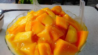 マンゴーたくさん美味しいかき氷