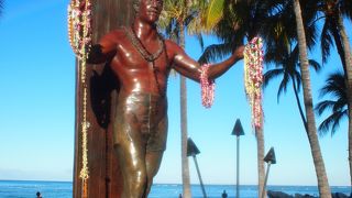 ビーチでお出迎え