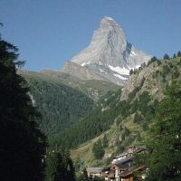 部屋からのマッターホルン