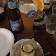 ブルームーンビールが飲めました