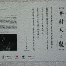 弁財天の傍には、龍の像が描かれていて、その龍の説明です。