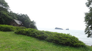 野生のカモシカも現れる