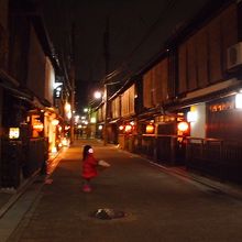 花見小路の脇道