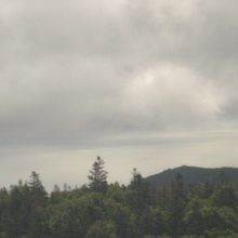 展望台からの様子。このときは少々雲があり