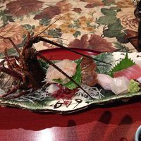 伊勢えび姿造り　お造り五種盛り