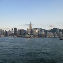 時計台周辺にある階段を上り、中環方面を見るスポット2