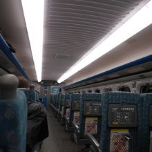 車内はとても空いていました。