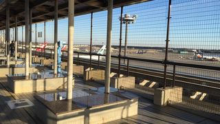 第２ターミナル 北側の見学デッキ付近は施設が充実