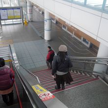 ホームへの階段。