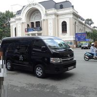 観光スポットまで送ってくれるハイエース