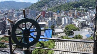 長崎の景色を一望できる記念撮影スポット