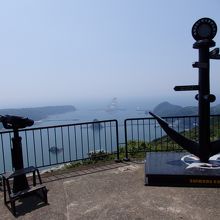 案内役もする錨のモチーフ