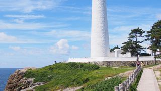 灯台の白と空の青のコントラストが最高