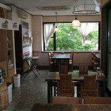 イートインコーナーのカフェ