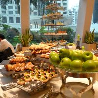 朝食　バイキングです！レストランは無料WiFiが使用可です