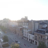 ７階朝食会場から大聖堂を眺める