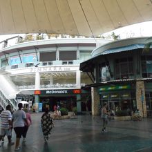 池から右手にかけてのエリアが「ザ・ポート」