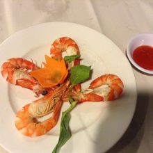 えびは２尾食べてしまいました。