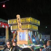 例祭では札幌軟石の珍しい神輿