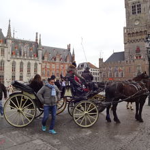 マルクト広場の馬車
