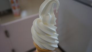 ソフトクリームが目当てです