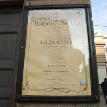 オペラ「椿姫」のポスター