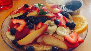 満足！フルーツ&パンケーキ♪