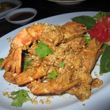 タイガープラウン。ガーリックバター。
