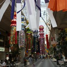 昔の面影残る、仙台七夕まつり。
