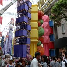 斬新なデザインの吹き流し。