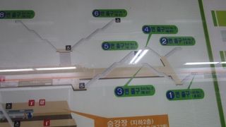 地下鉄1号線 草梁駅   草梁市場、草梁テジクッパ通りに行くのに便利
