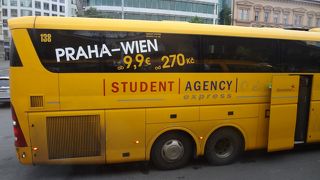 快適・安い プラハ-ウィーン間バス