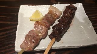 駅地下の牛タン串のおいしいお店